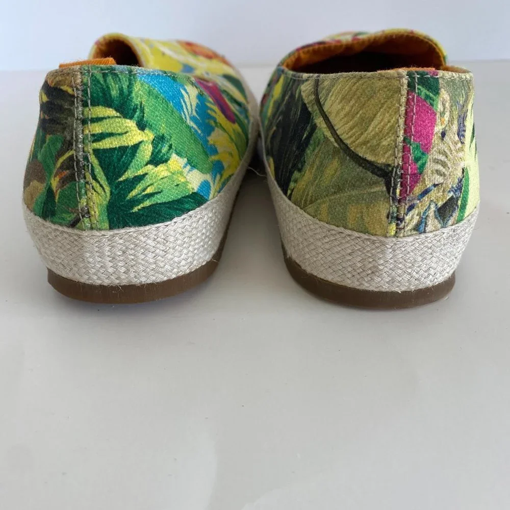 Mulo For Hentsch Man Tropical Printed Canvas Slip On Shoe Size‎ US 7